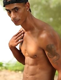 gypsy tattooed guy shows his muscles and beautiful body