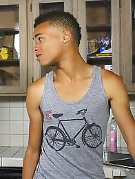 Two horny twinks spank an fuck on kitchen