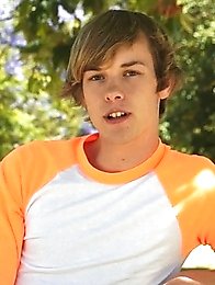 Blond cutie Scotty Clarke discusses his first time and recreates